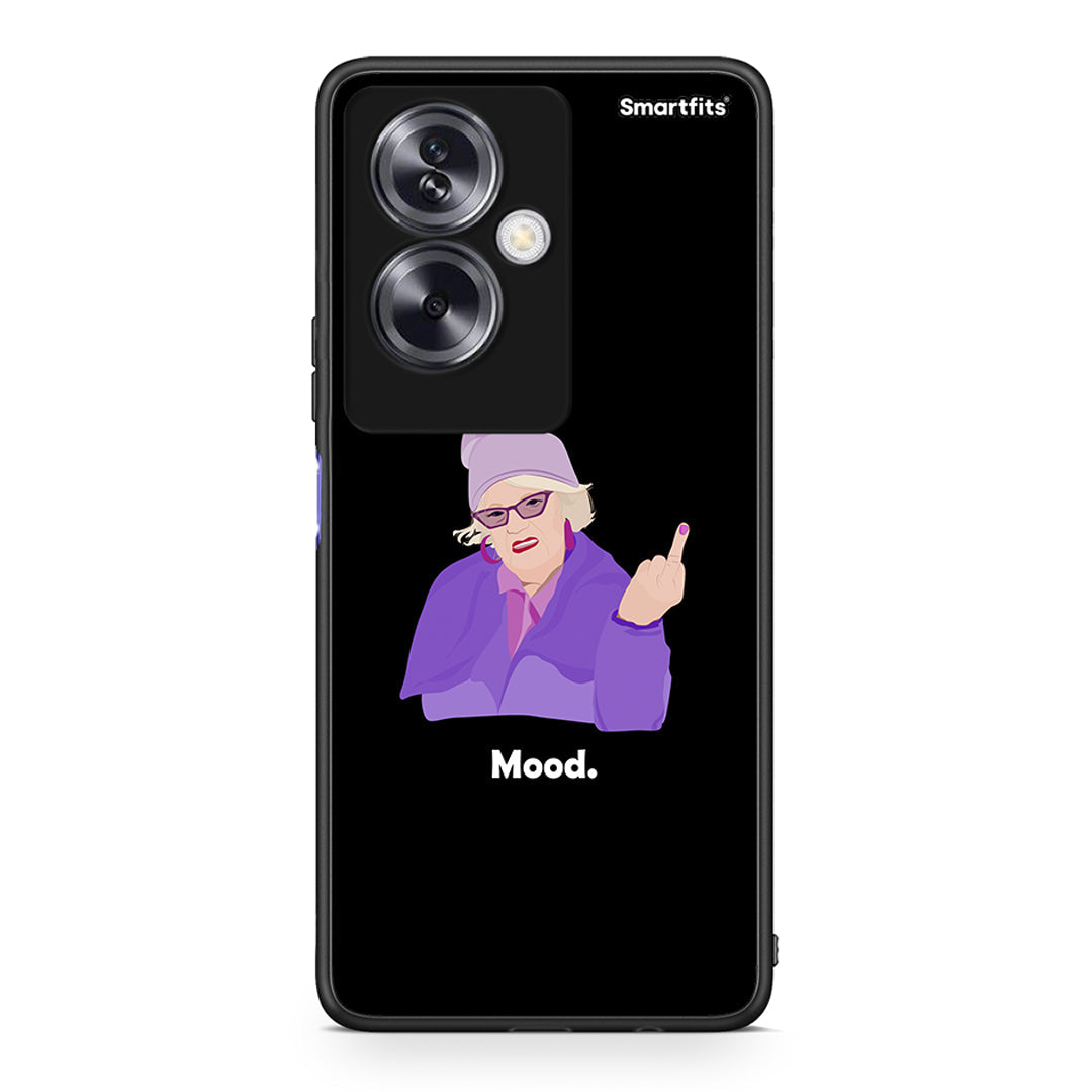 Oppo A79 / A2 Grandma Mood Black θήκη από τη Smartfits με σχέδιο στο πίσω μέρος και μαύρο περίβλημα | Smartphone case with colorful back and black bezels by Smartfits