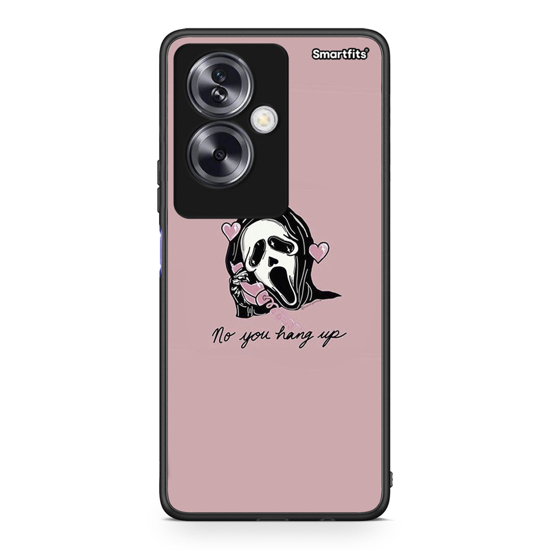 Oppo A79 / A2 Halloween Hang Up Θήκη από τη Smartfits με σχέδιο στο πίσω μέρος και μαύρο περίβλημα | Smartphone case with colorful back and black bezels by Smartfits