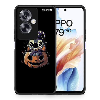 Θήκη Oppo A79 / A2 Halloween Stitch από τη Smartfits με σχέδιο στο πίσω μέρος και μαύρο περίβλημα | Oppo A79 / A2 Halloween Stitch case with colorful back and black bezels