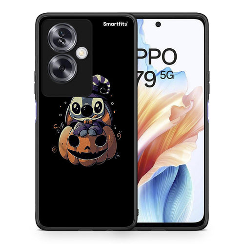 Θήκη Oppo A79 / A2 Halloween Stitch από τη Smartfits με σχέδιο στο πίσω μέρος και μαύρο περίβλημα | Oppo A79 / A2 Halloween Stitch case with colorful back and black bezels
