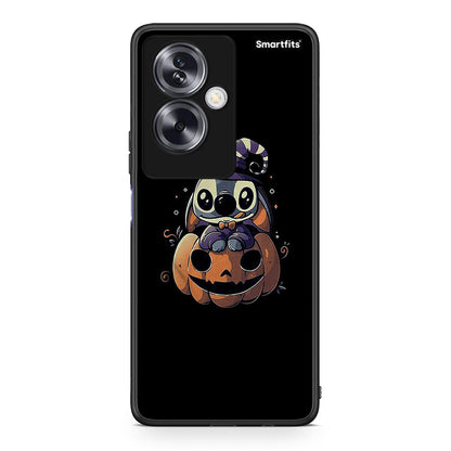 Oppo A79 / A2 Halloween Stitch θήκη από τη Smartfits με σχέδιο στο πίσω μέρος και μαύρο περίβλημα | Smartphone case with colorful back and black bezels by Smartfits