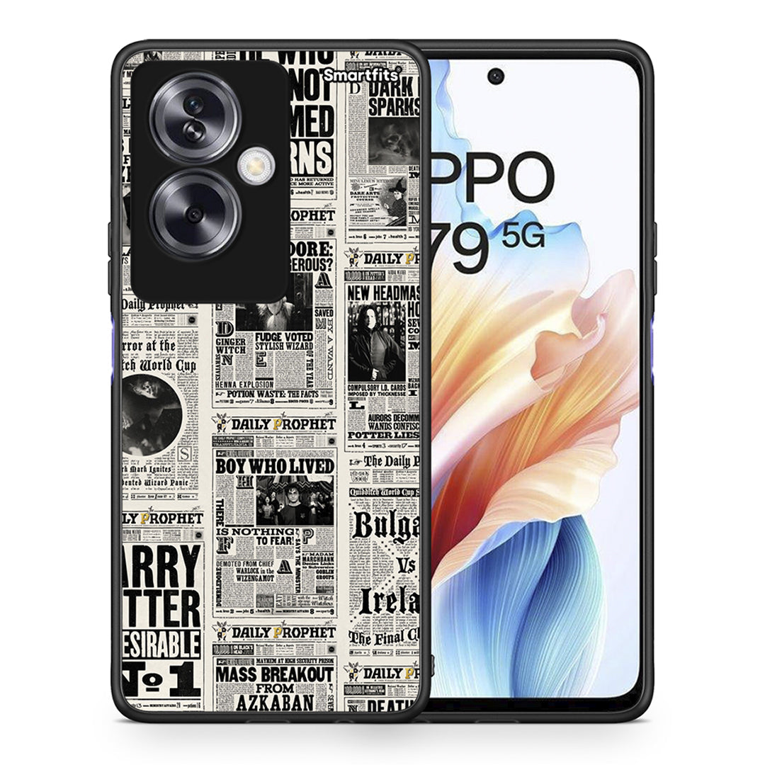 Θήκη Oppo A79 / A2 Harry Paper από τη Smartfits με σχέδιο στο πίσω μέρος και μαύρο περίβλημα | Oppo A79 / A2 Harry Paper case with colorful back and black bezels