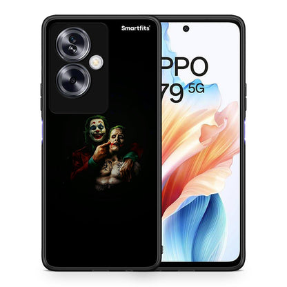 Θήκη Oppo A79 / A2 Clown Hero από τη Smartfits με σχέδιο στο πίσω μέρος και μαύρο περίβλημα | Oppo A79 / A2 Clown Hero case with colorful back and black bezels