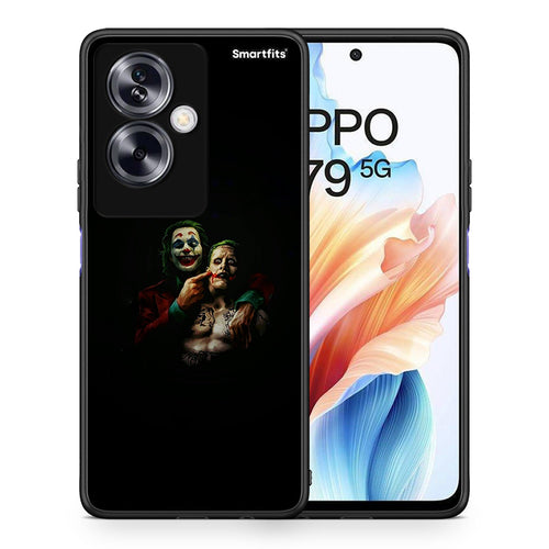 Θήκη Oppo A79 / A2 Clown Hero από τη Smartfits με σχέδιο στο πίσω μέρος και μαύρο περίβλημα | Oppo A79 / A2 Clown Hero case with colorful back and black bezels