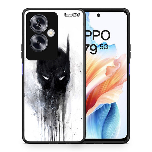 Θήκη Oppo A79 / A2 Paint Bat Hero από τη Smartfits με σχέδιο στο πίσω μέρος και μαύρο περίβλημα | Oppo A79 / A2 Paint Bat Hero case with colorful back and black bezels