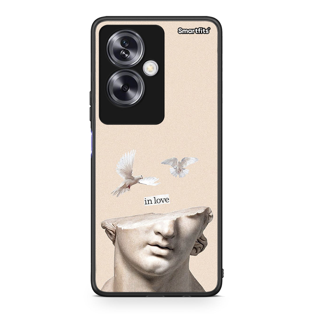 Oppo A79 / A2 In Love θήκη από τη Smartfits με σχέδιο στο πίσω μέρος και μαύρο περίβλημα | Smartphone case with colorful back and black bezels by Smartfits