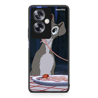 Thumbnail for Oppo A79 / A2 Lady And Tramp 1 Θήκη Αγίου Βαλεντίνου από τη Smartfits με σχέδιο στο πίσω μέρος και μαύρο περίβλημα | Smartphone case with colorful back and black bezels by Smartfits