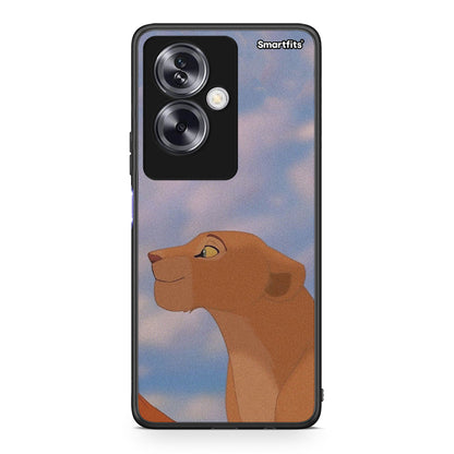 Oppo A79 / A2 Lion Love 2 Θήκη Αγίου Βαλεντίνου από τη Smartfits με σχέδιο στο πίσω μέρος και μαύρο περίβλημα | Smartphone case with colorful back and black bezels by Smartfits