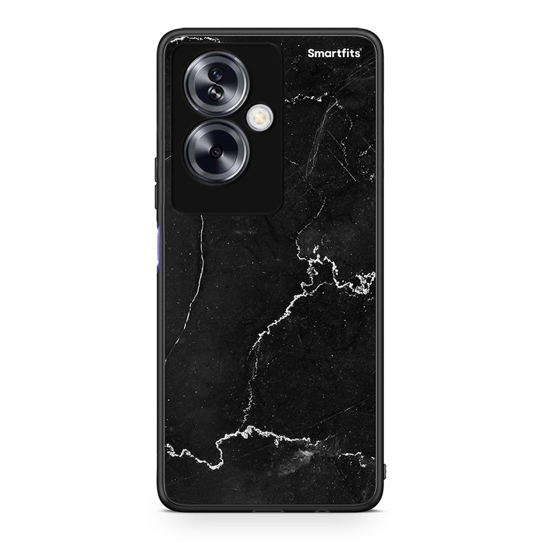 Oppo A79 / A2 Marble Black θήκη από τη Smartfits με σχέδιο στο πίσω μέρος και μαύρο περίβλημα | Smartphone case with colorful back and black bezels by Smartfits