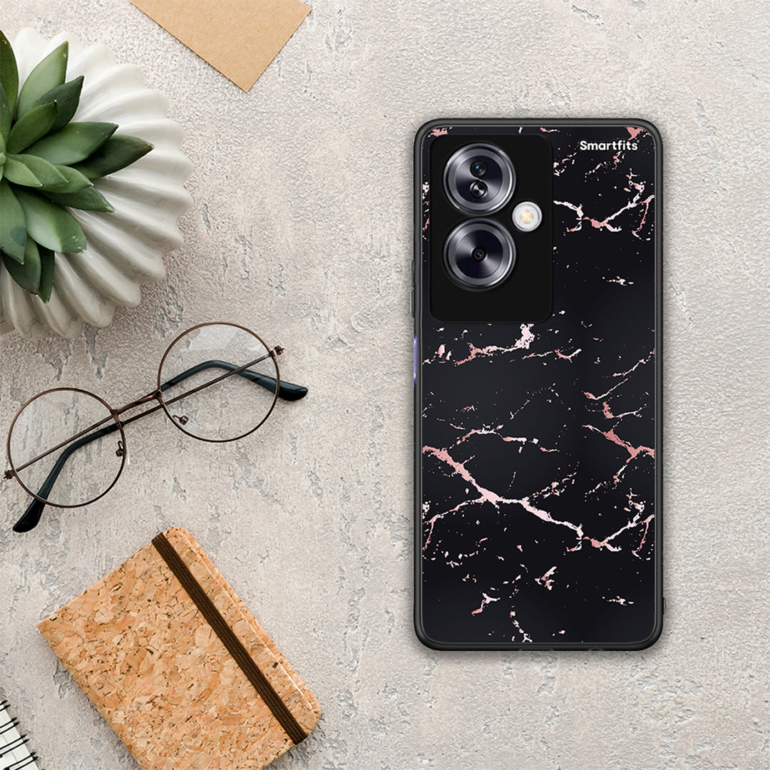 Marble Black Rosegold - Oppo A79 / A2 θήκη