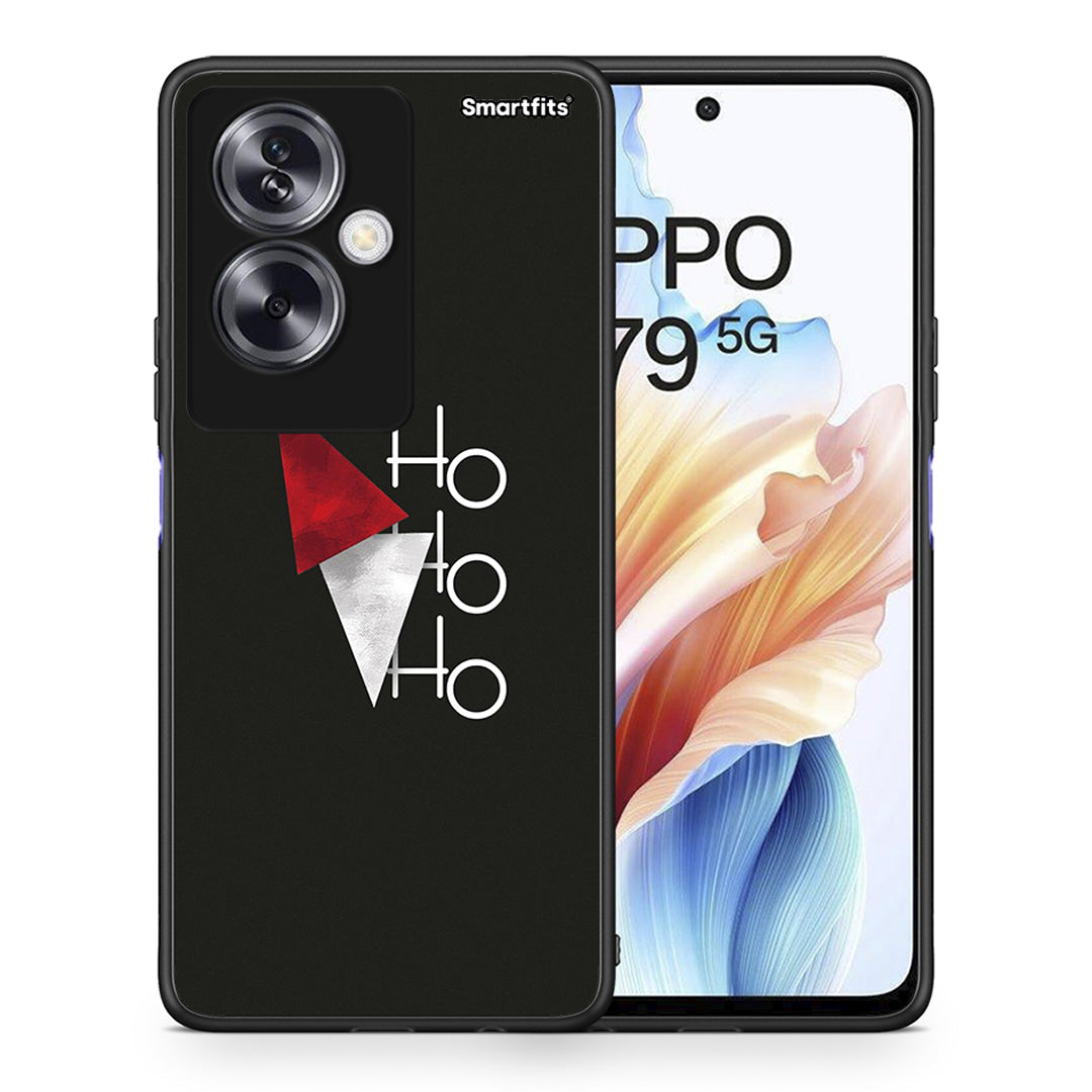 Θήκη Oppo A79 / A2 Minimal Christmas από τη Smartfits με σχέδιο στο πίσω μέρος και μαύρο περίβλημα | Oppo A79 / A2 Minimal Christmas case with colorful back and black bezels