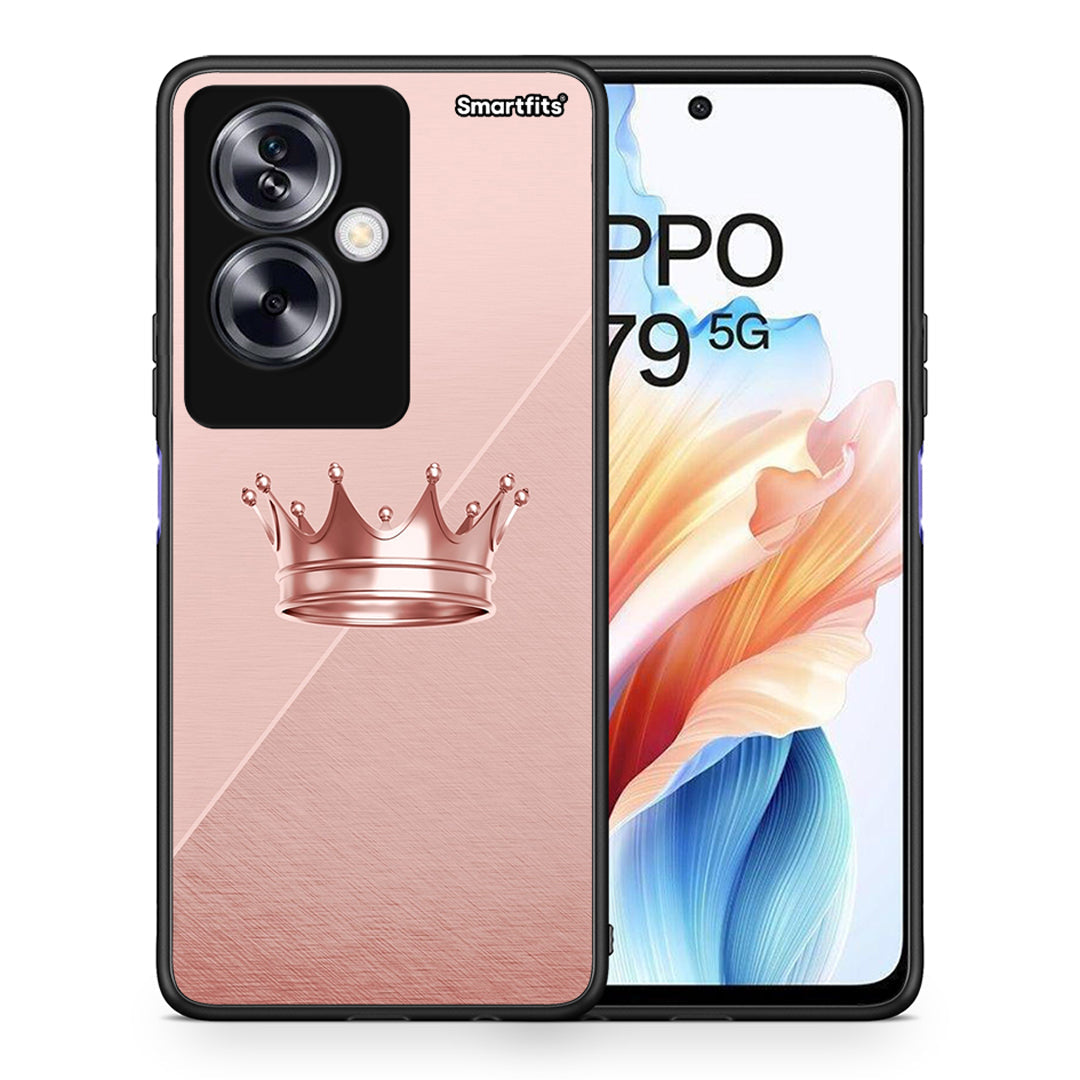 Θήκη Oppo A79 / A2 Crown Minimal από τη Smartfits με σχέδιο στο πίσω μέρος και μαύρο περίβλημα | Oppo A79 / A2 Crown Minimal case with colorful back and black bezels