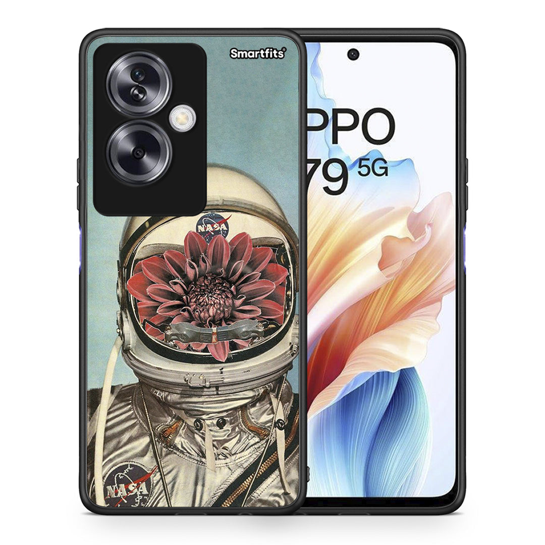 Θήκη Oppo A79 / A2 Nasa Bloom από τη Smartfits με σχέδιο στο πίσω μέρος και μαύρο περίβλημα | Oppo A79 / A2 Nasa Bloom case with colorful back and black bezels