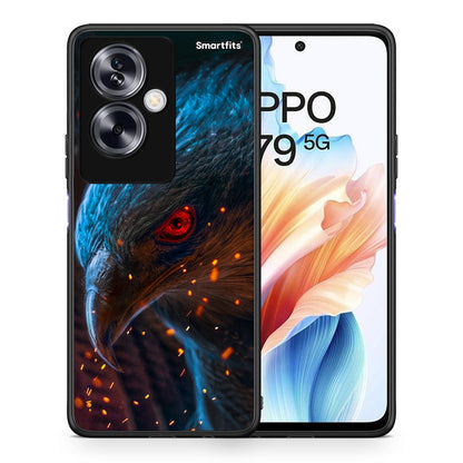 Θήκη Oppo A79 / A2 Eagle PopArt από τη Smartfits με σχέδιο στο πίσω μέρος και μαύρο περίβλημα | Oppo A79 / A2 Eagle PopArt case with colorful back and black bezels