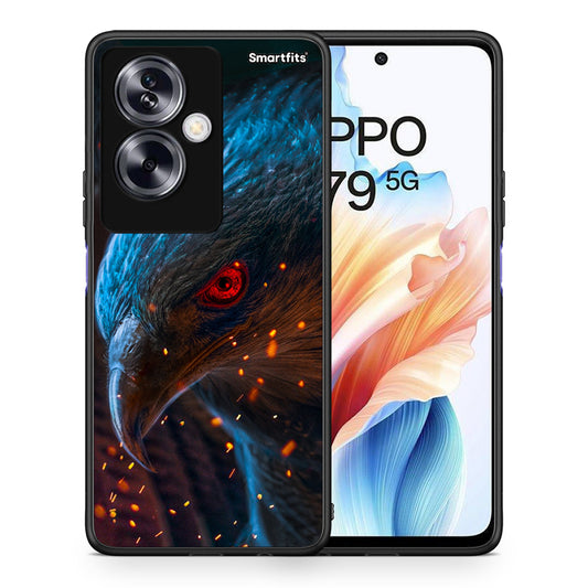 Θήκη Oppo A79 / A2 Eagle PopArt από τη Smartfits με σχέδιο στο πίσω μέρος και μαύρο περίβλημα | Oppo A79 / A2 Eagle PopArt case with colorful back and black bezels