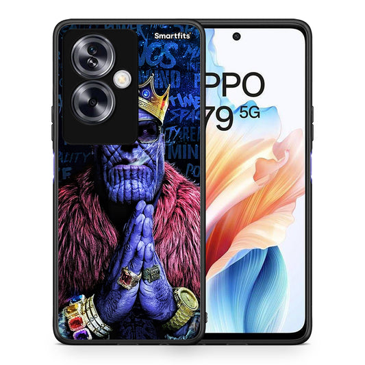 Θήκη Oppo A79 / A2 Thanos PopArt από τη Smartfits με σχέδιο στο πίσω μέρος και μαύρο περίβλημα | Oppo A79 / A2 Thanos PopArt case with colorful back and black bezels