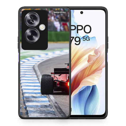 Θήκη Oppo A79 / A2 Racing Vibes από τη Smartfits με σχέδιο στο πίσω μέρος και μαύρο περίβλημα | Oppo A79 / A2 Racing Vibes case with colorful back and black bezels