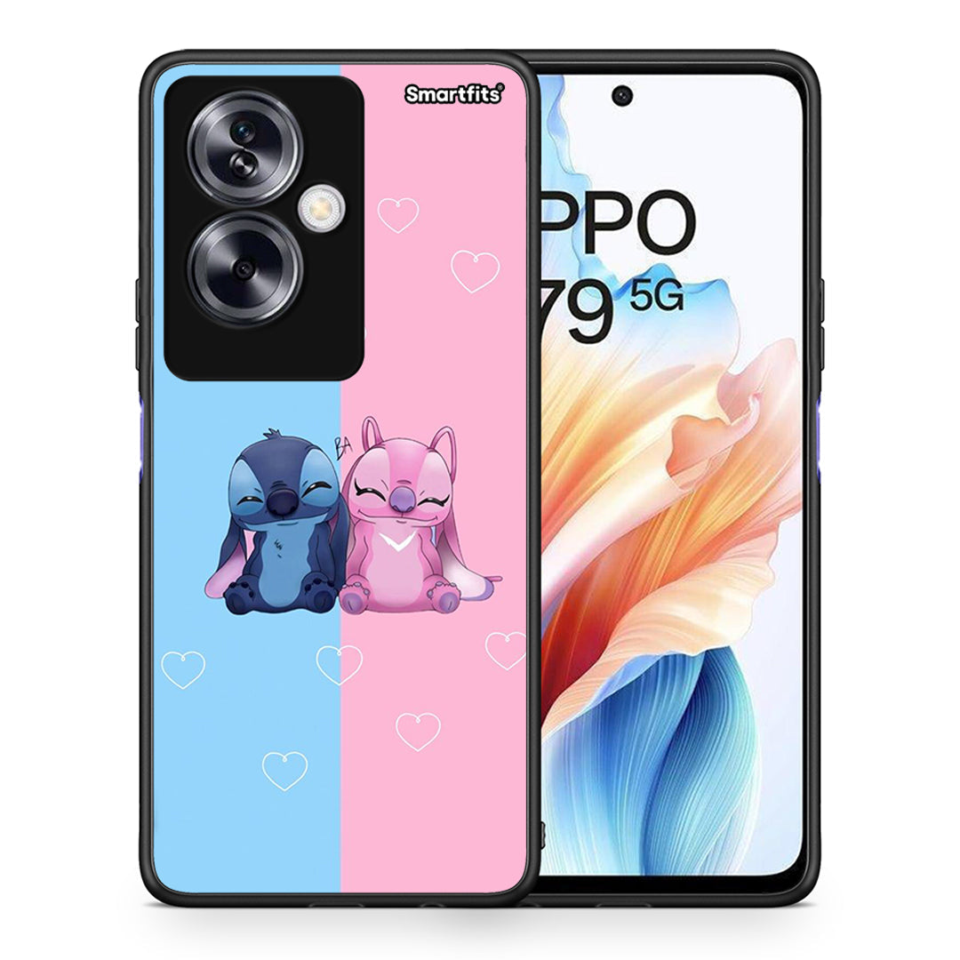 Θήκη Oppo A79 / A2 Stitch And Angel από τη Smartfits με σχέδιο στο πίσω μέρος και μαύρο περίβλημα | Oppo A79 / A2 Stitch And Angel case with colorful back and black bezels