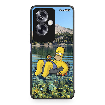 Oppo A79 / A2 Summer Happiness Θήκη από τη Smartfits με σχέδιο στο πίσω μέρος και μαύρο περίβλημα | Smartphone case with colorful back and black bezels by Smartfits
