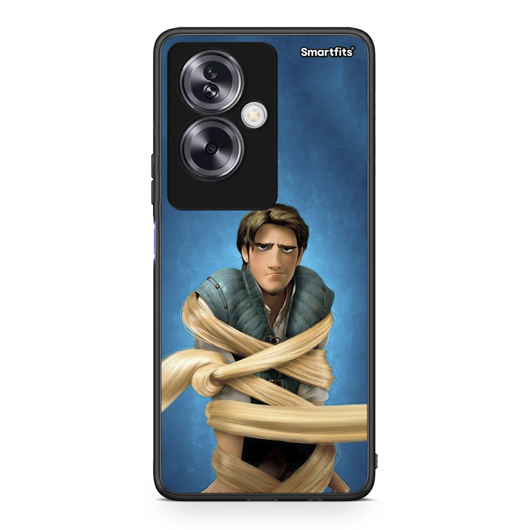 Oppo A79 / A2 Tangled 1 Θήκη Αγίου Βαλεντίνου από τη Smartfits με σχέδιο στο πίσω μέρος και μαύρο περίβλημα | Smartphone case with colorful back and black bezels by Smartfits