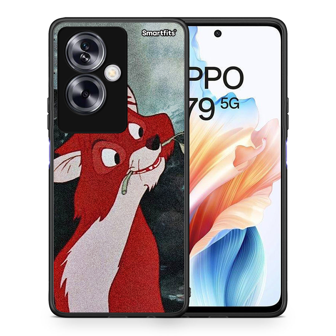 Θήκη Oppo A79 / A2 Tod And Vixey Love 1 από τη Smartfits με σχέδιο στο πίσω μέρος και μαύρο περίβλημα | Oppo A79 / A2 Tod And Vixey Love 1 case with colorful back and black bezels