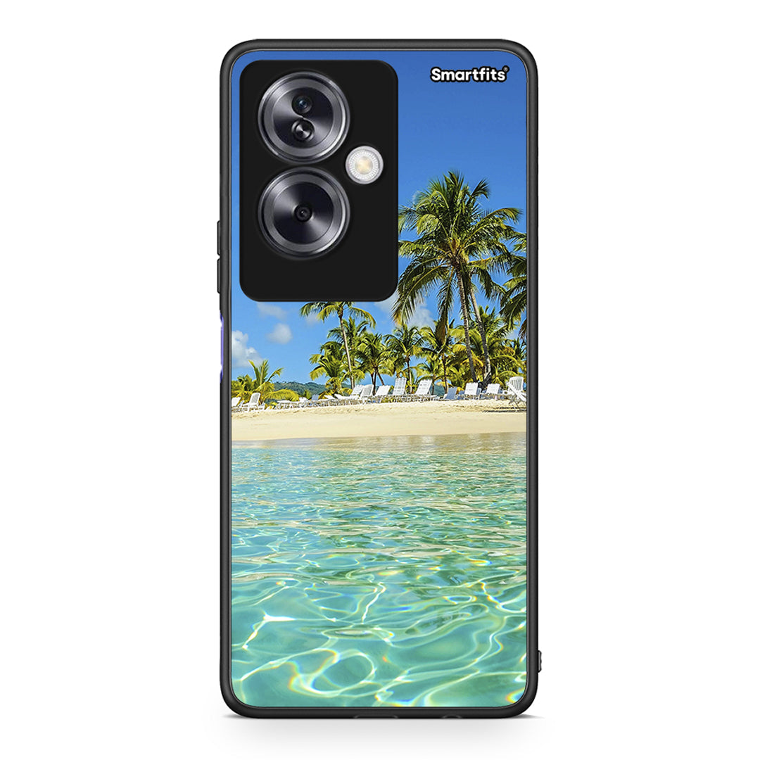 Oppo A79 / A2 Tropical Vibes Θήκη από τη Smartfits με σχέδιο στο πίσω μέρος και μαύρο περίβλημα | Smartphone case with colorful back and black bezels by Smartfits