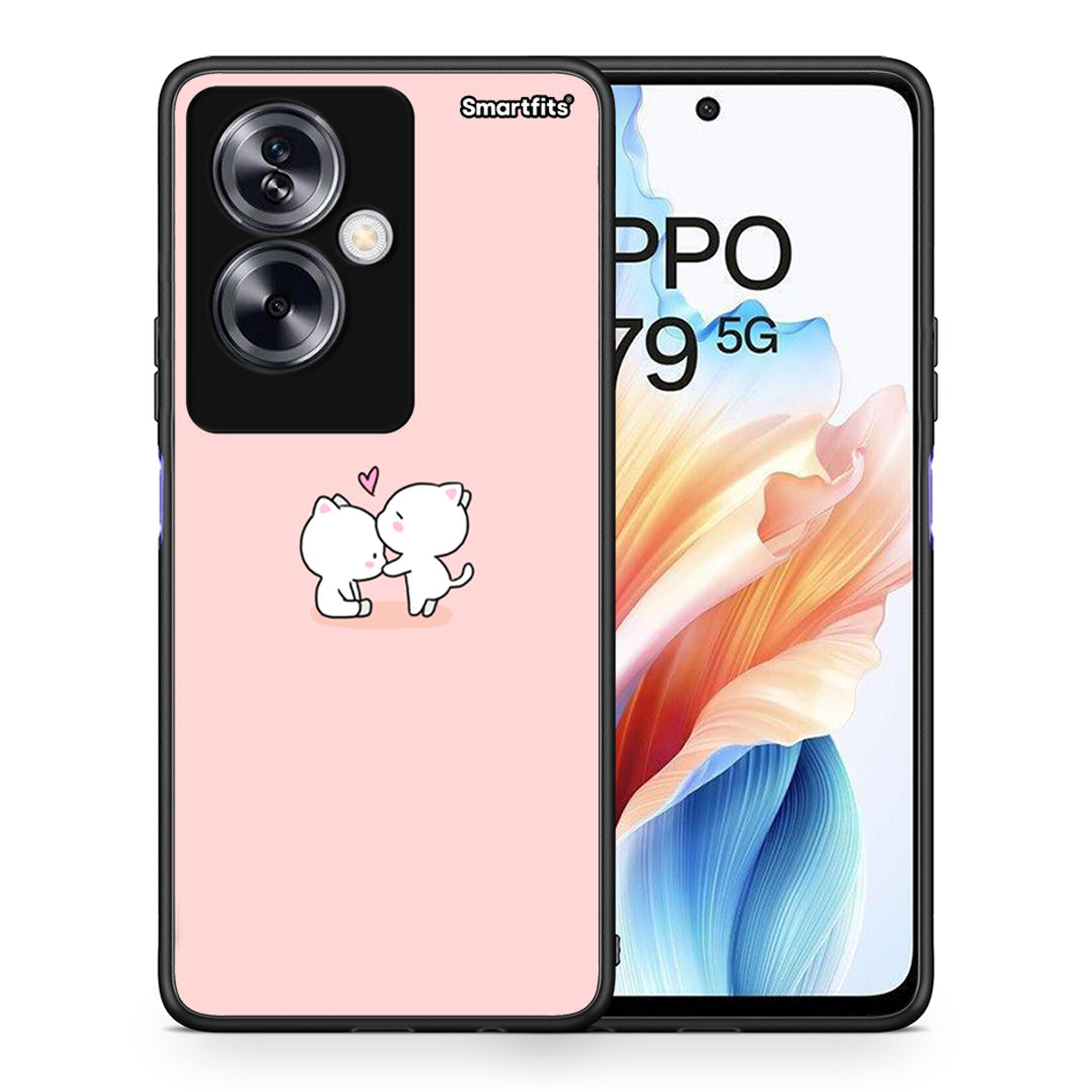 Θήκη Oppo A79 / A2 Love Valentine από τη Smartfits με σχέδιο στο πίσω μέρος και μαύρο περίβλημα | Oppo A79 / A2 Love Valentine case with colorful back and black bezels