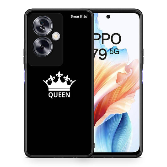 Θήκη Oppo A79 / A2 Queen Valentine από τη Smartfits με σχέδιο στο πίσω μέρος και μαύρο περίβλημα | Oppo A79 / A2 Queen Valentine case with colorful back and black bezels