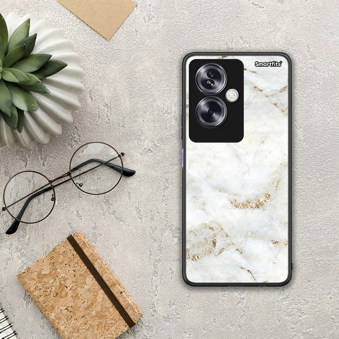 White Gold Marble - Oppo A79 / A2 θήκη