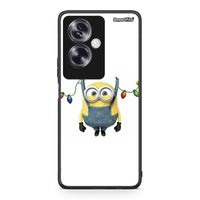 Thumbnail for Oppo A79 / A2 Xmas Minion Lights θήκη από τη Smartfits με σχέδιο στο πίσω μέρος και μαύρο περίβλημα | Smartphone case with colorful back and black bezels by Smartfits