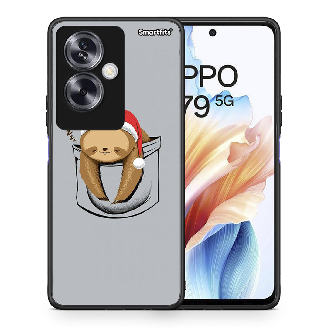 Θήκη Oppo A79 / A2 Xmas Zzzz από τη Smartfits με σχέδιο στο πίσω μέρος και μαύρο περίβλημα | Oppo A79 / A2 Xmas Zzzz case with colorful back and black bezels