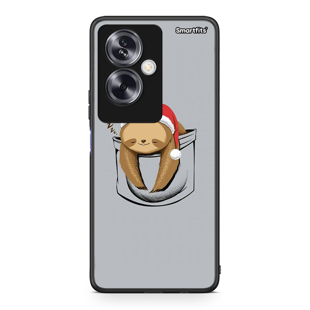 Oppo A79 / A2 Xmas Zzzz θήκη από τη Smartfits με σχέδιο στο πίσω μέρος και μαύρο περίβλημα | Smartphone case with colorful back and black bezels by Smartfits