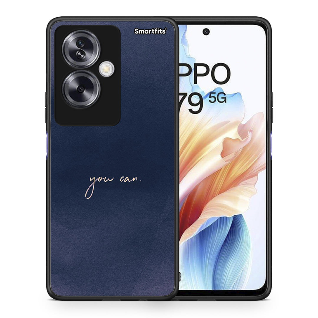 Θήκη Oppo A79 / A2 You Can από τη Smartfits με σχέδιο στο πίσω μέρος και μαύρο περίβλημα | Oppo A79 / A2 You Can case with colorful back and black bezels