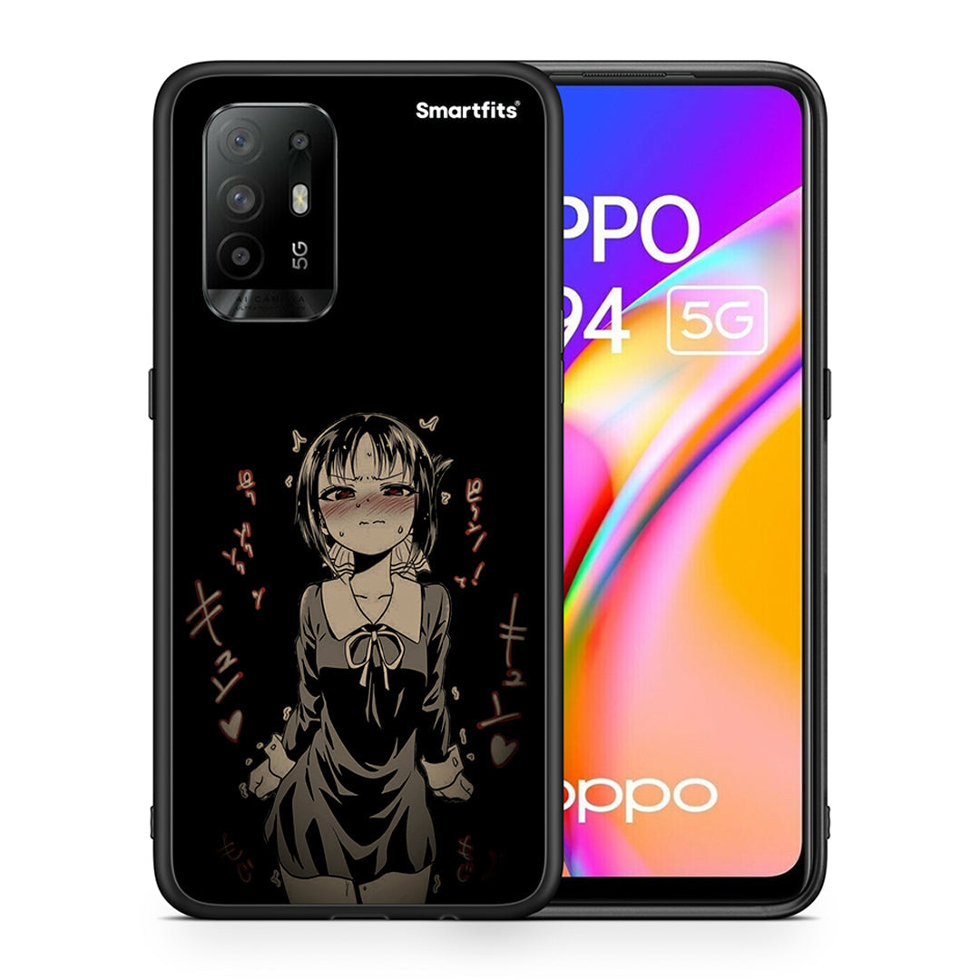 Θήκη Oppo A94 5G Anime Girl από τη Smartfits με σχέδιο στο πίσω μέρος και μαύρο περίβλημα | Oppo A94 5G Anime Girl case with colorful back and black bezels