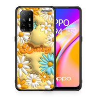 Thumbnail for Θήκη Oppo A94 5G Bubble Daisies από τη Smartfits με σχέδιο στο πίσω μέρος και μαύρο περίβλημα | Oppo A94 5G Bubble Daisies case with colorful back and black bezels