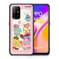 Thumbnail for Θήκη Oppo A94 5G Cute Companion από τη Smartfits με σχέδιο στο πίσω μέρος και μαύρο περίβλημα | Oppo A94 5G Cute Companion case with colorful back and black bezels