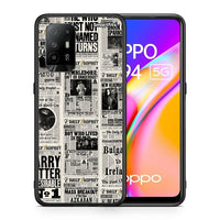 Thumbnail for Θήκη Oppo A94 5G Harry Paper από τη Smartfits με σχέδιο στο πίσω μέρος και μαύρο περίβλημα | Oppo A94 5G Harry Paper case with colorful back and black bezels