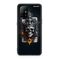Thumbnail for Oppo A94 5G Skull King Ace θήκη από τη Smartfits με σχέδιο στο πίσω μέρος και μαύρο περίβλημα | Smartphone case with colorful back and black bezels by Smartfits