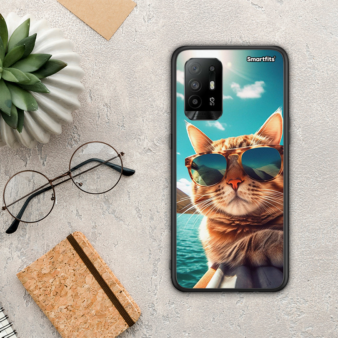 Summer Cat - Oppo A94 5G / F19 Pro / Reno5 Lite θήκη