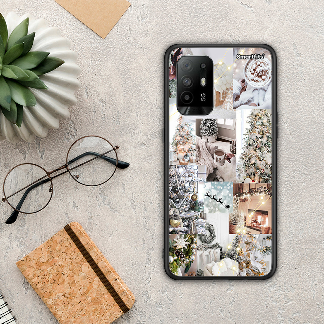 White Christmas - Oppo A94 5G / F19 Pro / Reno5 Lite θήκη