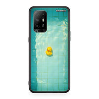 Thumbnail for Oppo A94 5G Yellow Duck θήκη από τη Smartfits με σχέδιο στο πίσω μέρος και μαύρο περίβλημα | Smartphone case with colorful back and black bezels by Smartfits