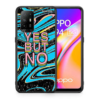 Thumbnail for Θήκη Oppo A94 5G Yes But No από τη Smartfits με σχέδιο στο πίσω μέρος και μαύρο περίβλημα | Oppo A94 5G Yes But No case with colorful back and black bezels