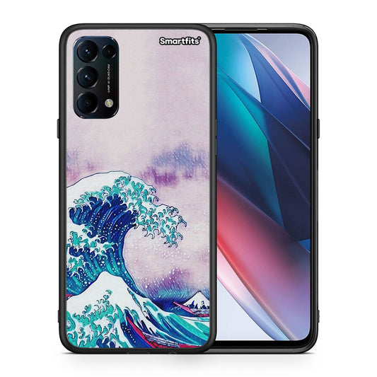 Θήκη Oppo Find X3 Lite / Reno 5 5G / Reno 5 4G Blue Waves από τη Smartfits με σχέδιο στο πίσω μέρος και μαύρο περίβλημα | Oppo Find X3 Lite / Reno 5 5G / Reno 5 4G Blue Waves case with colorful back and black bezels