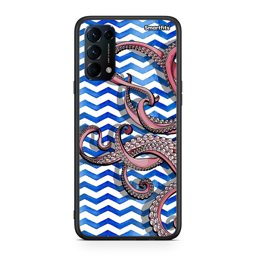 Oppo Find X3 Lite / Reno 5 5G / Reno 5 4G Chevron Devilfish θήκη από τη Smartfits με σχέδιο στο πίσω μέρος και μαύρο περίβλημα | Smartphone case with colorful back and black bezels by Smartfits