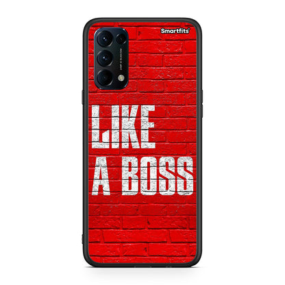 Oppo Find X3 Lite / Reno 5 5G / Reno 5 4G Like A Boss θήκη από τη Smartfits με σχέδιο στο πίσω μέρος και μαύρο περίβλημα | Smartphone case with colorful back and black bezels by Smartfits