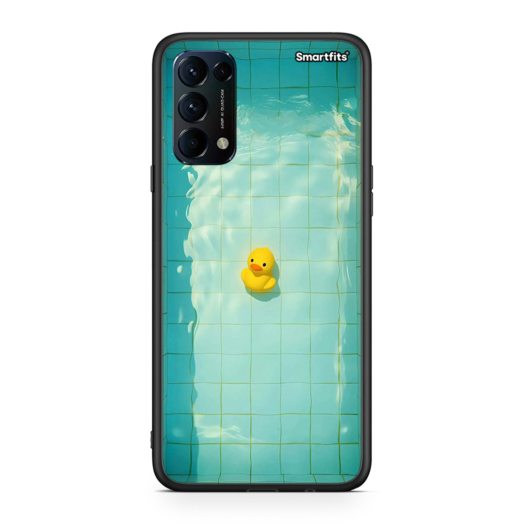 Oppo Find X3 Lite / Reno 5 5G / Reno 5 4G Yellow Duck θήκη από τη Smartfits με σχέδιο στο πίσω μέρος και μαύρο περίβλημα | Smartphone case with colorful back and black bezels by Smartfits