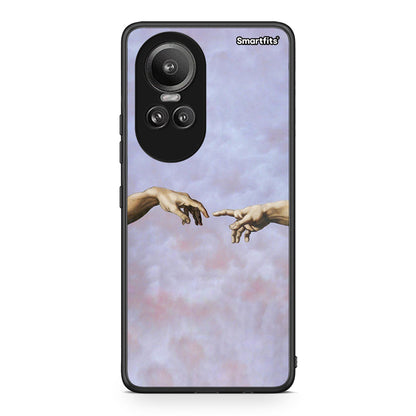 Oppo Reno10 Pro Adam Hand θήκη από τη Smartfits με σχέδιο στο πίσω μέρος και μαύρο περίβλημα | Smartphone case with colorful back and black bezels by Smartfits
