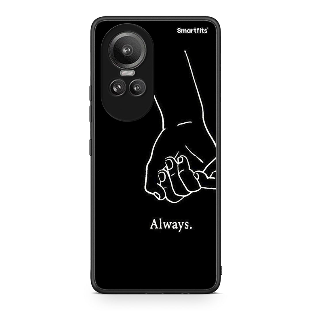 Oppo Reno10 Pro Always & Forever 1 Θήκη Αγίου Βαλεντίνου από τη Smartfits με σχέδιο στο πίσω μέρος και μαύρο περίβλημα | Smartphone case with colorful back and black bezels by Smartfits