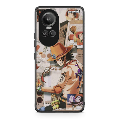 Oppo Reno10 Pro Anime Collage θήκη από τη Smartfits με σχέδιο στο πίσω μέρος και μαύρο περίβλημα | Smartphone case with colorful back and black bezels by Smartfits