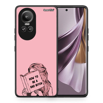 Θήκη Oppo Reno10 Pro Bad Bitch από τη Smartfits με σχέδιο στο πίσω μέρος και μαύρο περίβλημα | Oppo Reno10 Pro Bad Bitch case with colorful back and black bezels